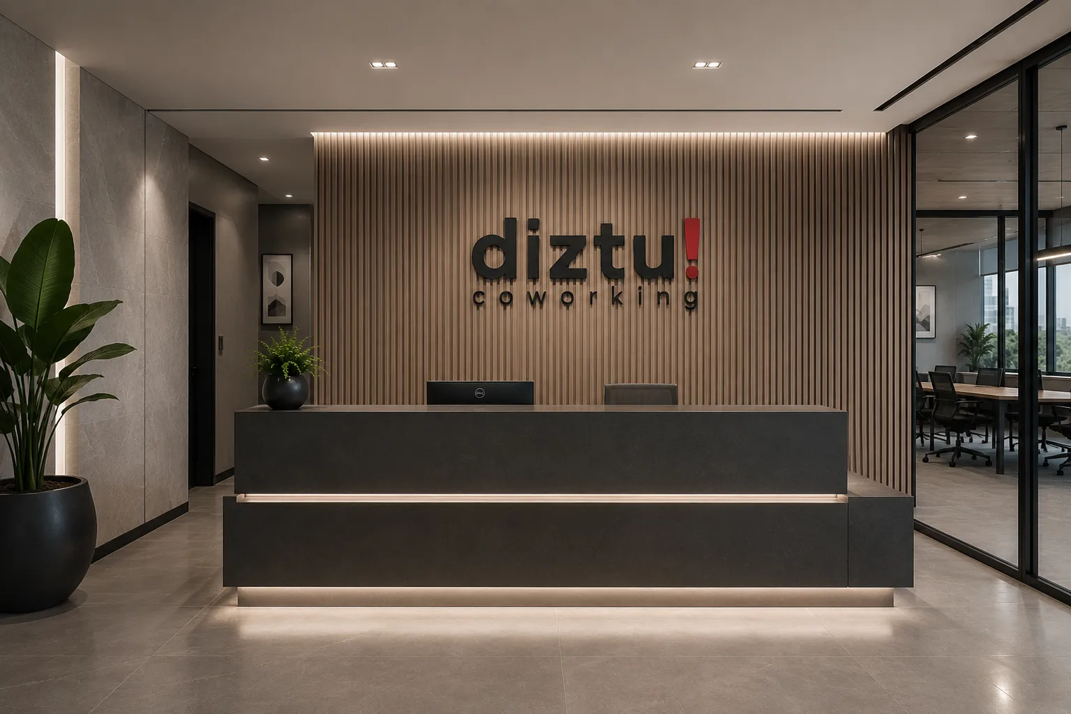 Recepção do Diztu Coworking